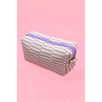 Checker Makeup Bag