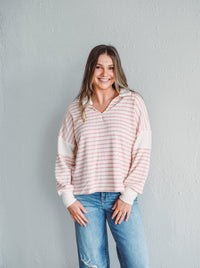 Capri Striped Pink Top