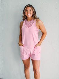 Jersey Pink Romper