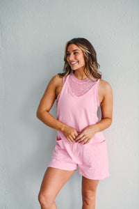 Jersey Pink Romper