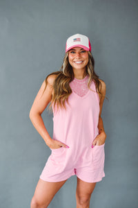 Jersey Pink Romper