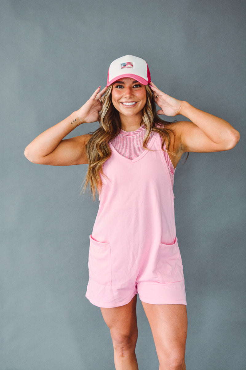 Jersey Pink Romper