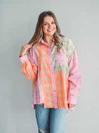 Sherbet Bliss Button Top