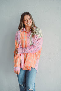 Sherbet Bliss Button Top