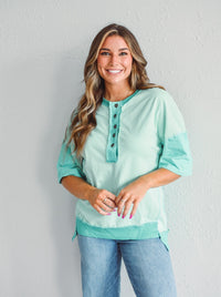 Kelly Mint Top