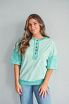 Kelly Mint Top