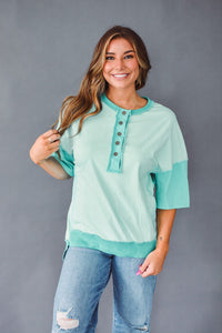 Kelly Mint Top