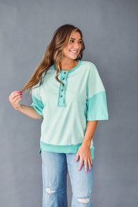 Kelly Mint Top