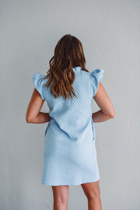 Powder Blue Ruffle Dress