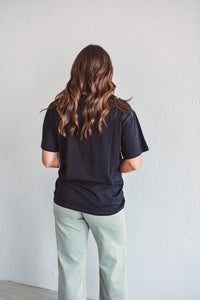 Brooke Boyfriend Black Tee