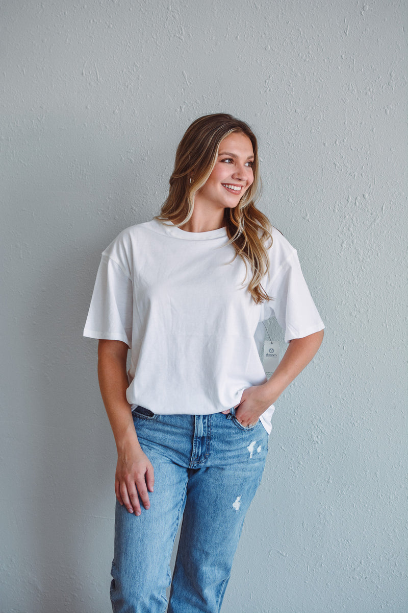 Brooke Boyfriend White Tee