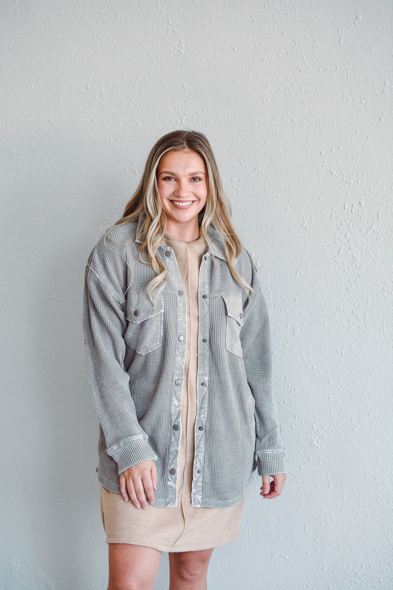 Willow Waffle Slate Jacket