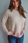 Cozy Blend Pink Sweater