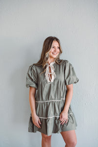 The Enchanted Sage Mini Dress