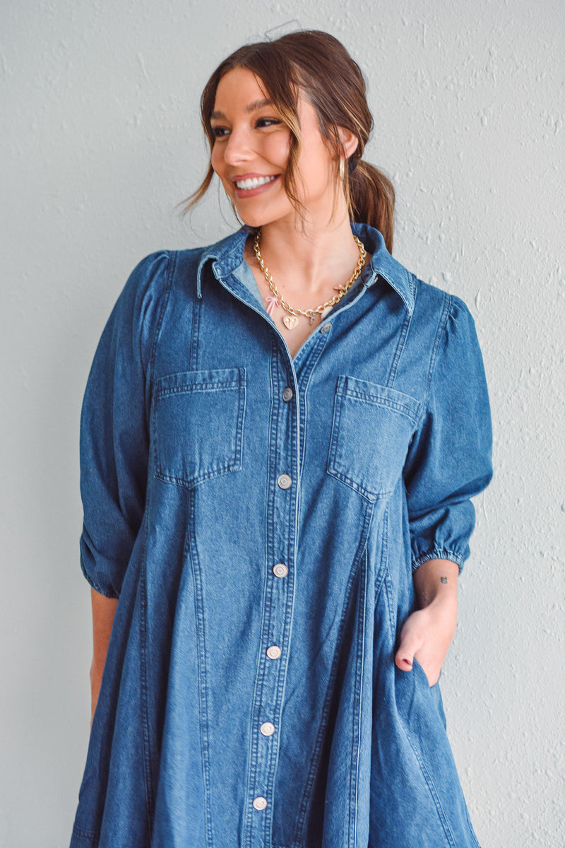 Daydream In Denim Dress