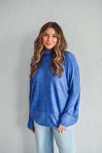 Holly Blue Brushed Sweater