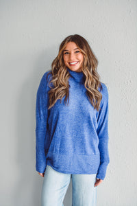 Holly Blue Brushed Sweater