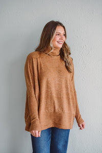 Holly Camel Brushed Sweater