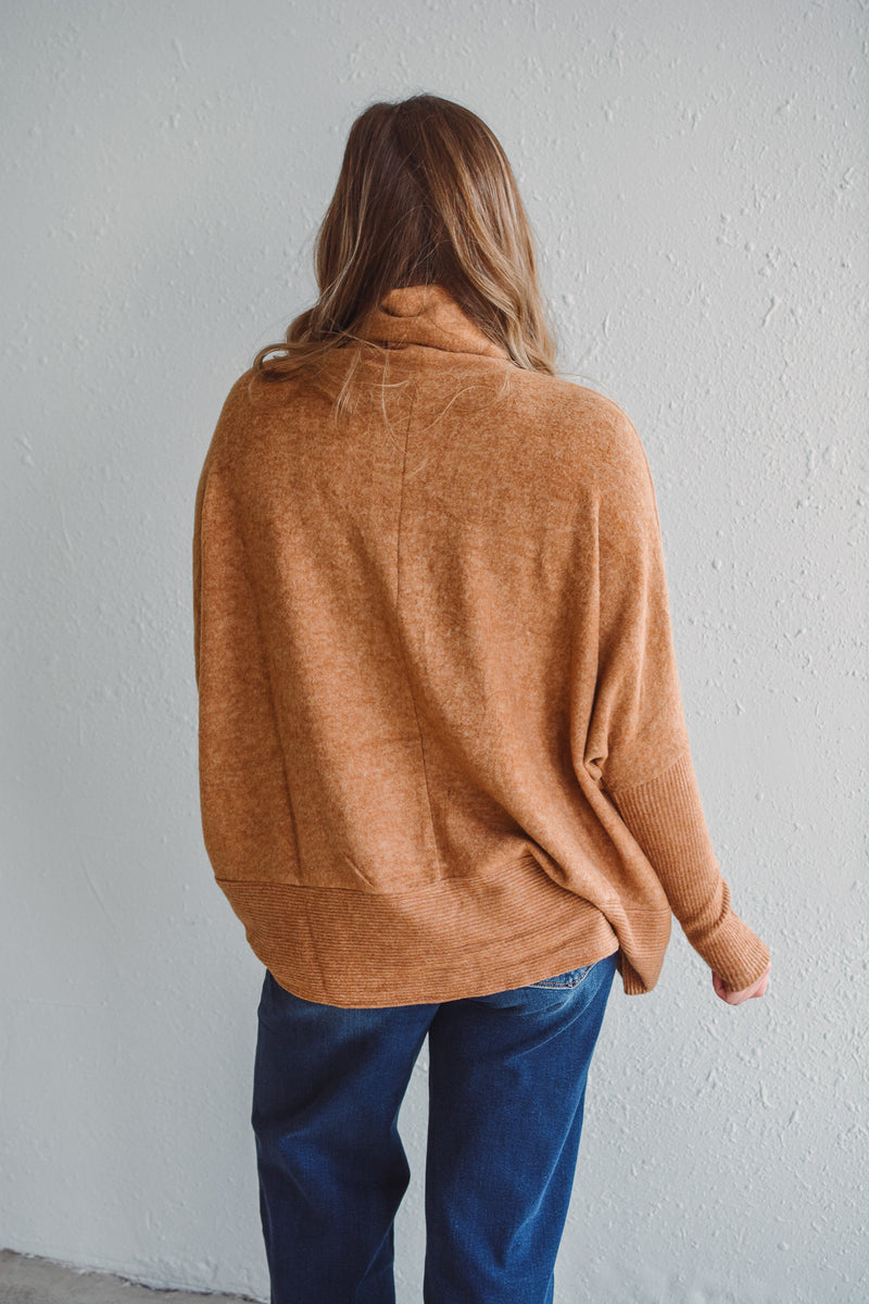 Holly Camel Brushed Sweater