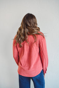 Cozy Cute Rose Shacket