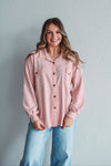 Blush Button Up