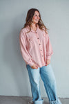 Blush Button Up