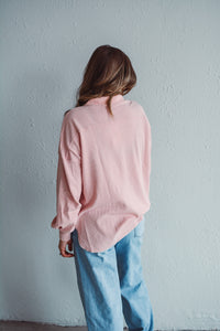 Blush Button Up