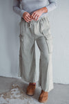 Mineral Washed Olive Pants