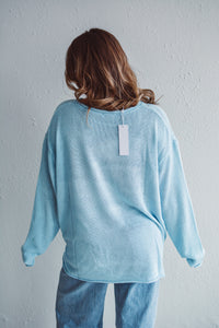 Baby Blue Beach Sweater