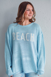 Baby Blue Beach Sweater