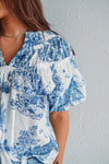 Eloise Blue Blouse