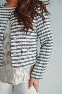 Laira Striped Cardi