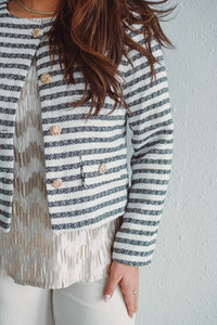 Laira Striped Cardi