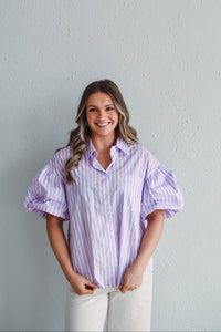 Sophia Lavender Blouse