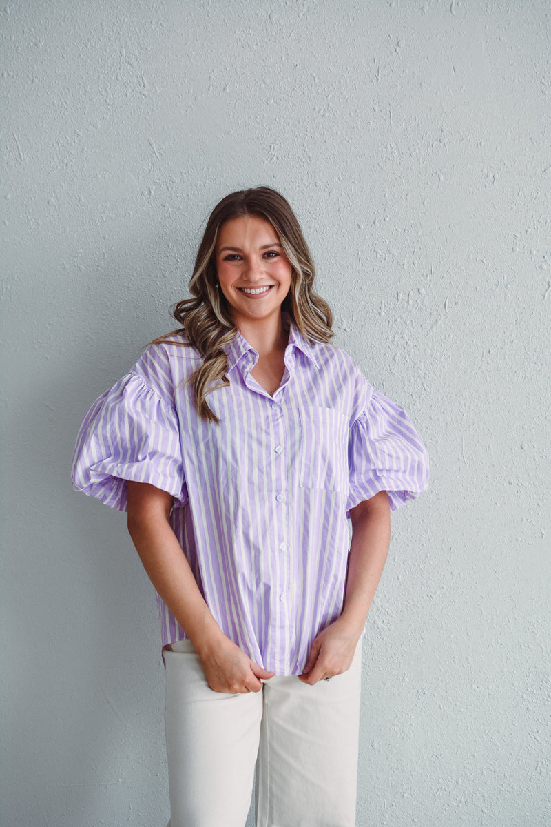 Sophia Lavender Blouse