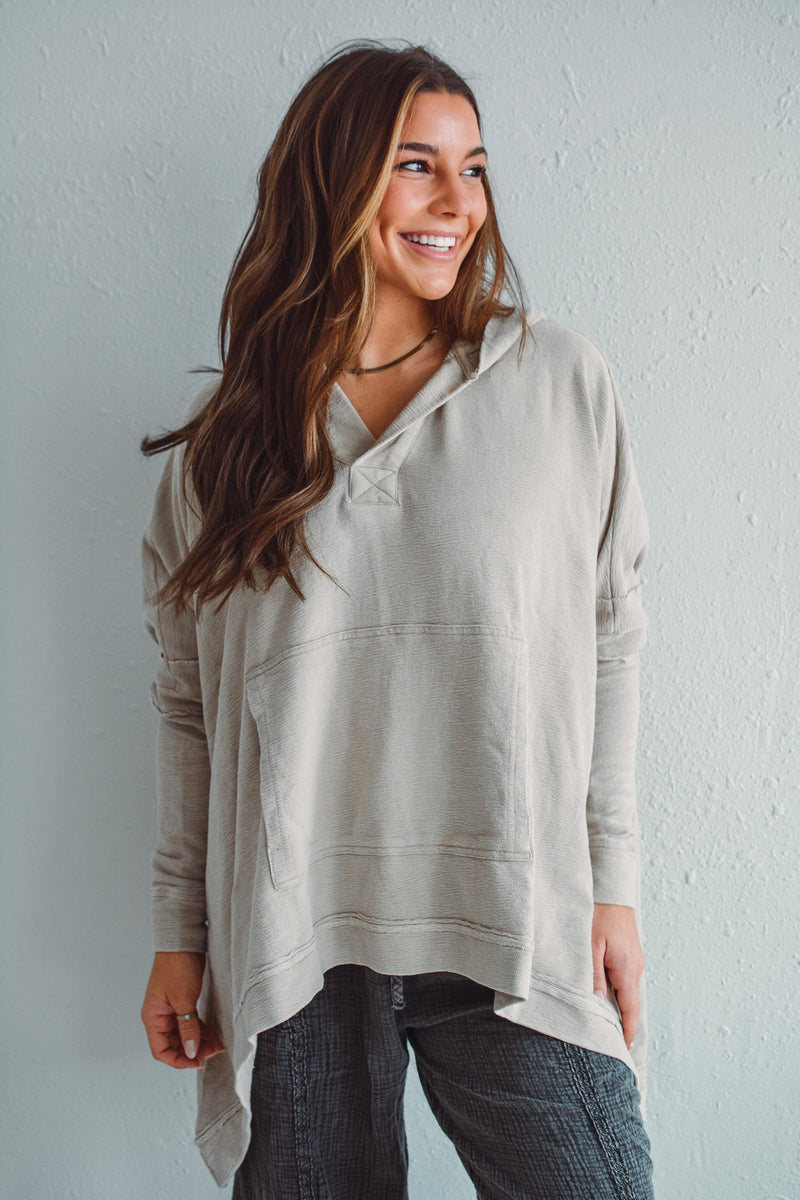 Sutton Taupe Poncho