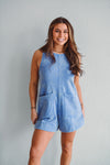 Fun & Flutter Blue Romper