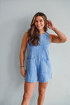 Fun & Flutter Blue Romper