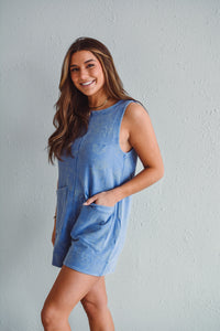 Fun & Flutter Blue Romper