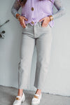 Lt Grey Barrel Jeans