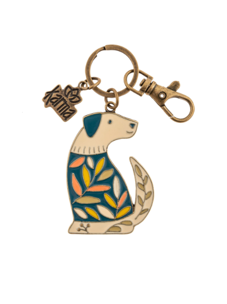 Dog Enamel Keychain